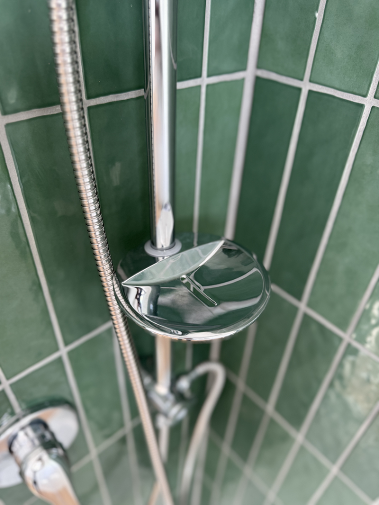 Bottle Green Tiled Shower